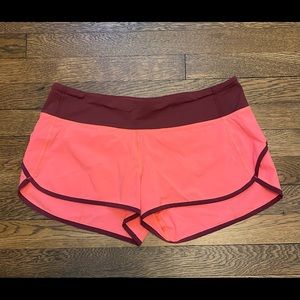 Lululemon Speed Up Shorts Size 8 Pink
